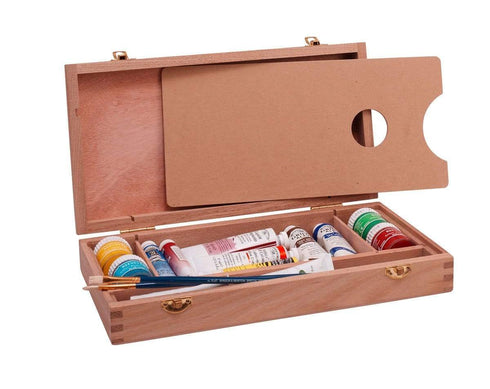 AussieSuperStore Art & Craft Essentials Small Paint Box Jasart Artists Paint Box Jasart Artists Paint Box | Brush Storage Box 9311960313590 0313590